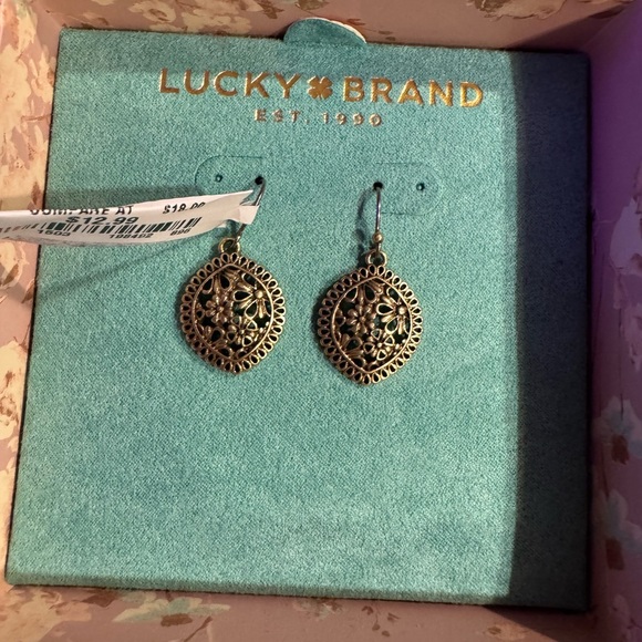 Lucky Brand Accessories - Lucky Brand Intricate Gold-Tone Earrings